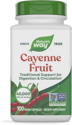 Cayenne Fruit 100 veg caps Nature's Way