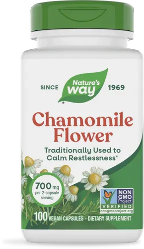 Chamomile Flower 100 veg caps Nature's Way