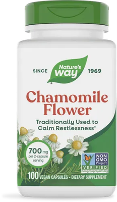 Chamomile Flower 100 veg caps Nature's Way