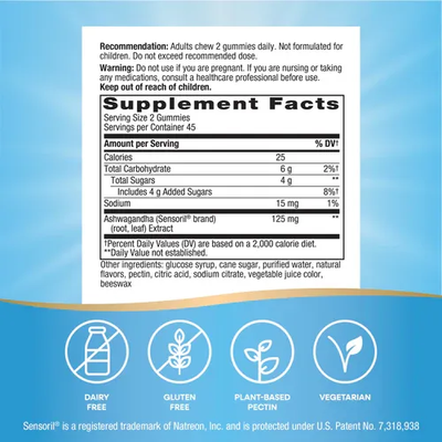 Ashwagandha Gummies 90 Gummies Nature's Way