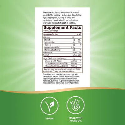 NutraVege® Omega-3 30 softgels Nature's Way
