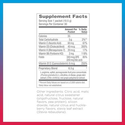 Synergy ProArgi-9 Plus L-Arginine Complexer Dietary Supplement - Mixed Berry - 30 Packets
