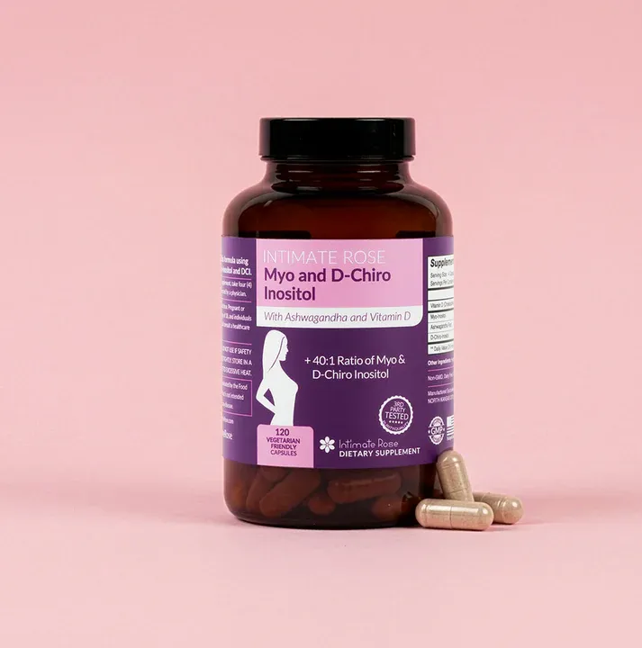 Myo-Inositol & D-Chiro Inositol 120 veg caps Intimate Rose