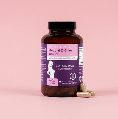 Myo-Inositol & D-Chiro Inositol 120 veg caps Intimate Rose