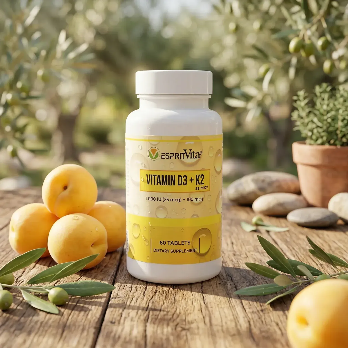 Vitamin D3 + K2 60 tabs EspritVita