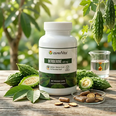 Berberine 600mg 90 Veg caps EspritVita