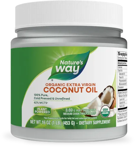 Organic Extra Virgin Coconut Oil 16oz Nature's Way