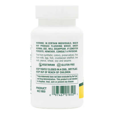 Niacin 100 mg Tablets 90 tabs- NaturesPlus