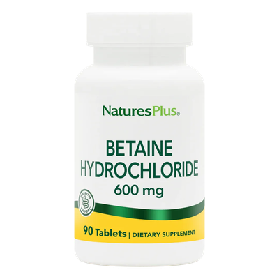 Betaine Hydrochloride 600mg 90 tabs NaturesPlus