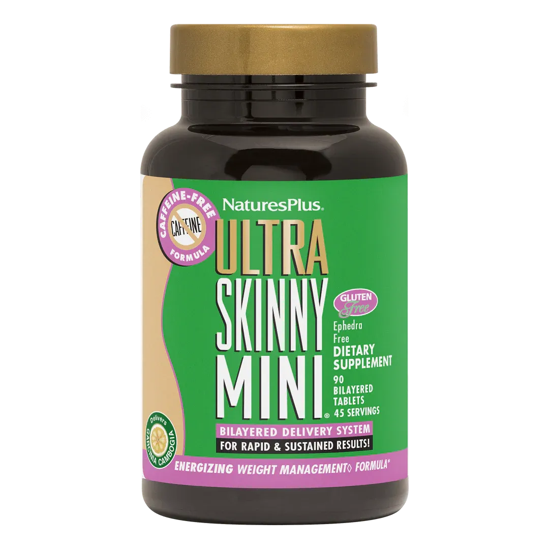 Ultra Skinny Mini® Caffeine-Free 90 Tablets NaturesPlus