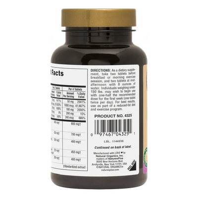 Ultra Skinny Mini® Caffeine-Free 90 Tablets NaturesPlus