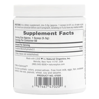 Creatine Micro-Optimized™ Powder 330g NaturesPlus