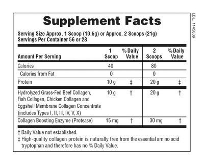 Collagen Peptides 588g NaturesPlus