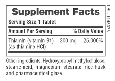 Vitamin B1 300mg Sustained Release 90 tabs NaturesPlus