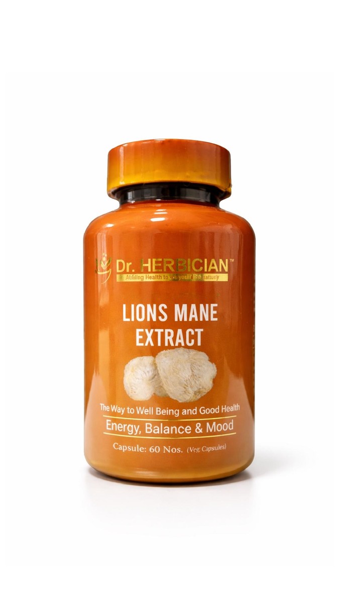 Lion’s Mane Extract 60 veg caps Dr. Herbician