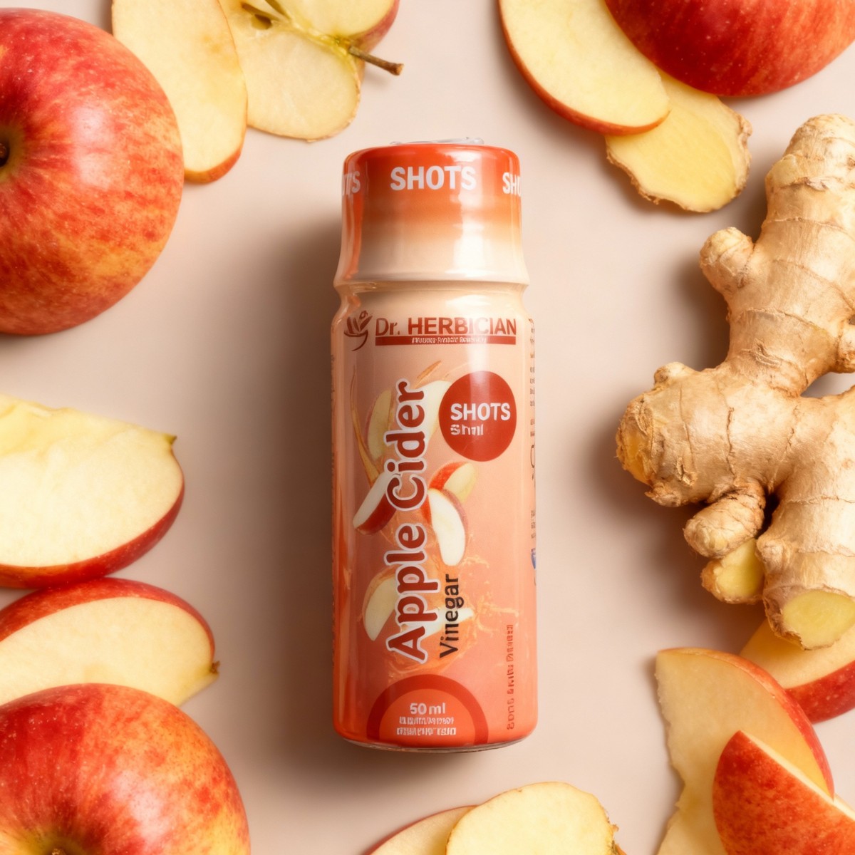 Apple Cider Vinegar Shots 50ml Dr. Herbician