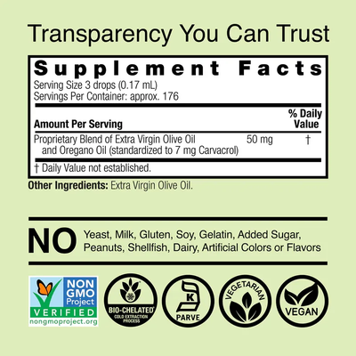 Oil Of Oregano - Alcohol Free Liquid 30ml Nature's Answer
