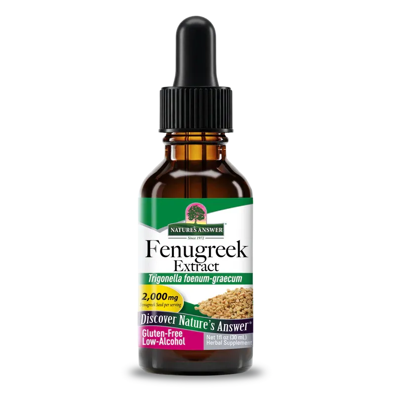 Fenugreek Extract - Low Alcohol Liquid 30ml Natures Answer