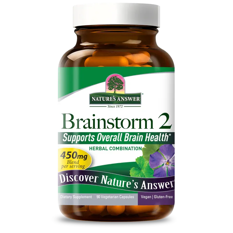 Brainstorm 2 -90 veg caps Natures Answer