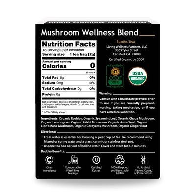 Mushroom Wellness Blend Buddha Tea