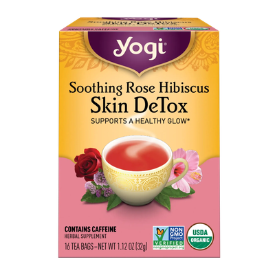 Soothing Rose Hibiscus Skin DeTox Tea Yogi