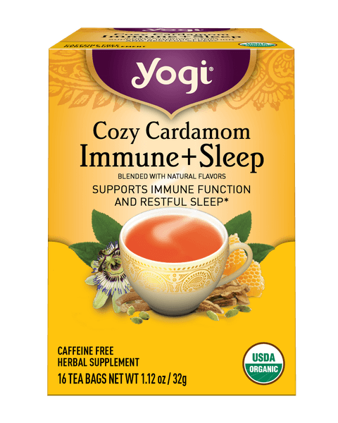 Cozy Cardamom Immune + Sleep Tea Yogi