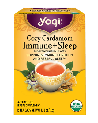 Cozy Cardamom Immune + Sleep Tea Yogi