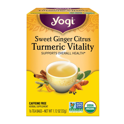 Sweet Ginger Citrus Turmeric Vitality Tea Yogi