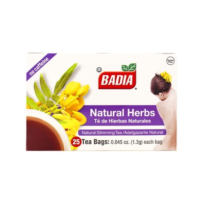 Natural Herbs Tea Bags – 25 bags Badia