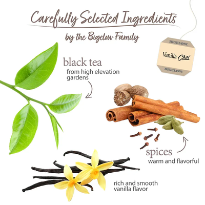 Vanilla Chai Black Tea 20 tea bags Bigelow
