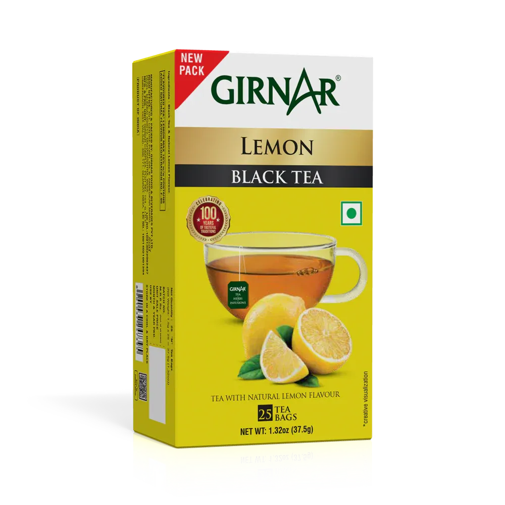 Lemon Girnar Black Tea Bags