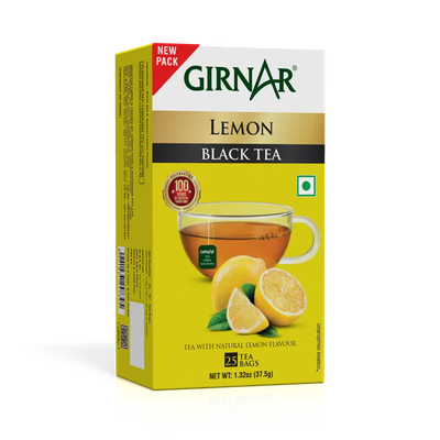 Lemon Girnar Black Tea Bags