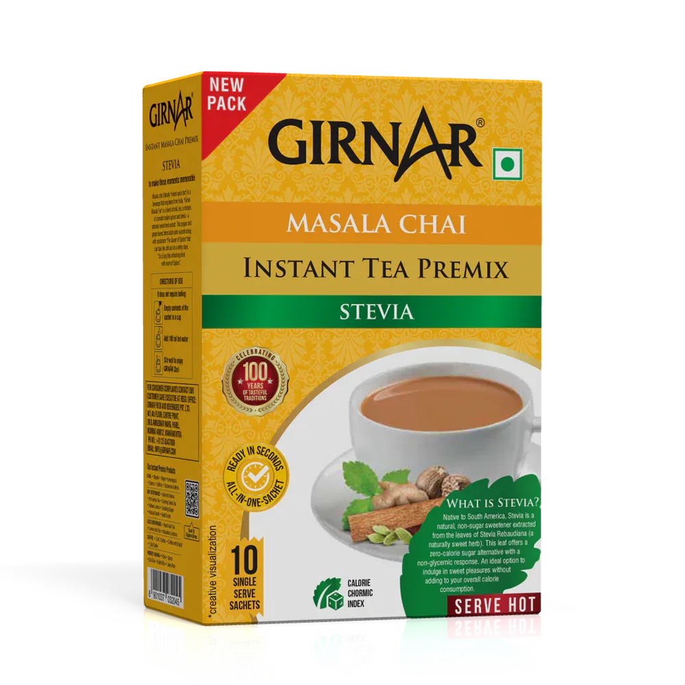 Instant Masala Chai Premix With Stevia Girnar