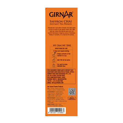 Chai Instant Tea Premix With Saffron Girnar