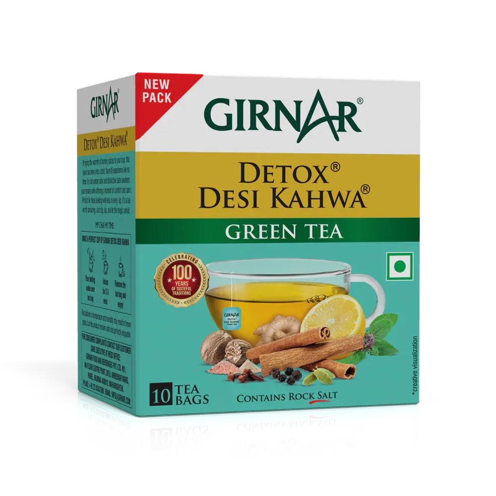 Detox / Desi Kahwa Girnar Green Tea Bags Mini