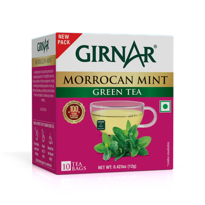 Green Tea Bags - Morrocan Mint Girnar Mini