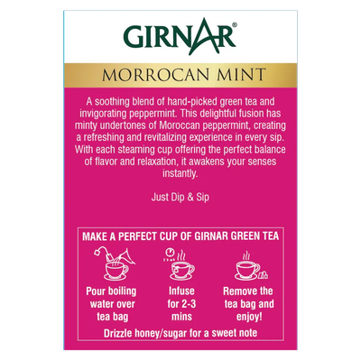 Green Tea Bags - Morrocan Mint Girnar Mini