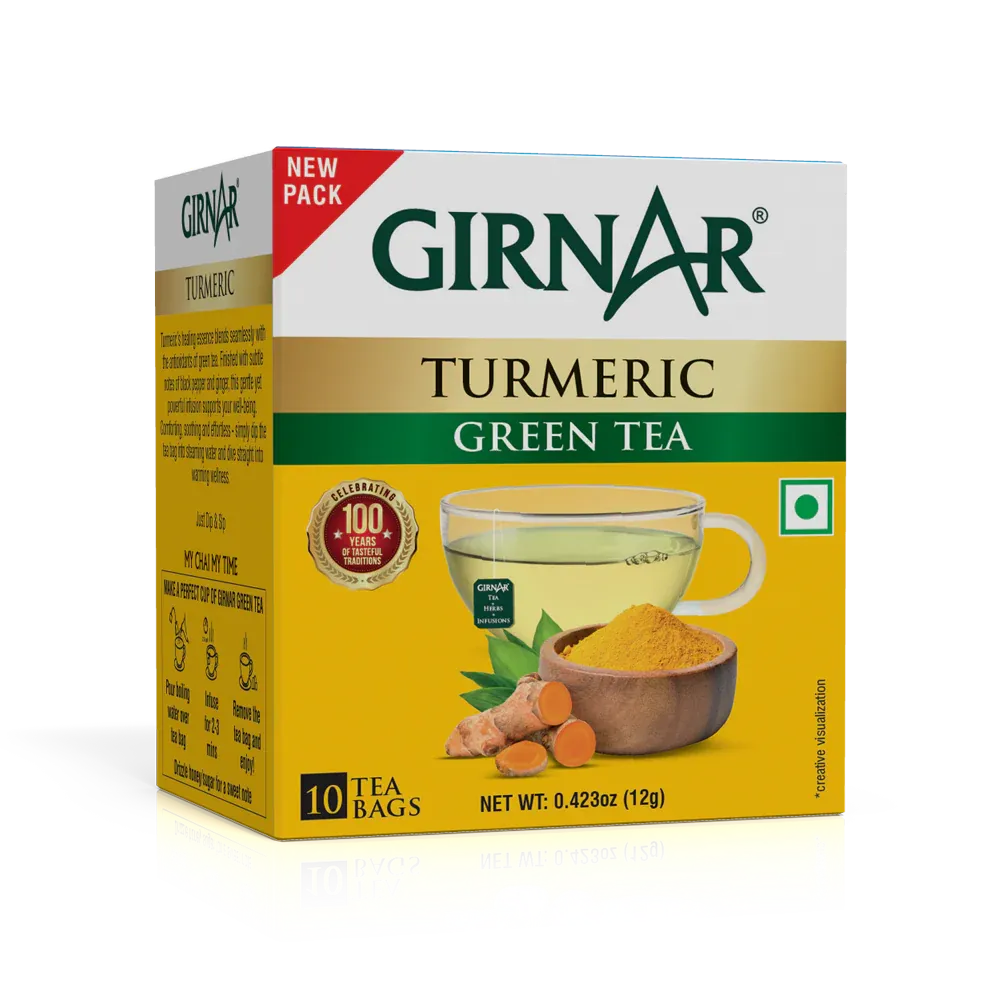 Green Tea Bags - Turmeric Girnar Mini