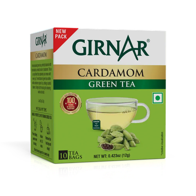 Green Tea Bags - Cardamom Girnar Mini