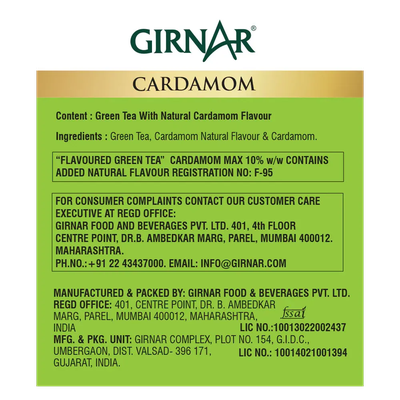 Green Tea Bags - Cardamom Girnar Mini