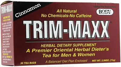 Trim-Max Herbal Dietary Supplement- Cinnamon Flavour 30 teabags