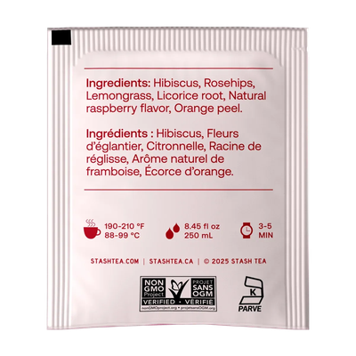 Wild Raspberry Hibiscus Stash Tea