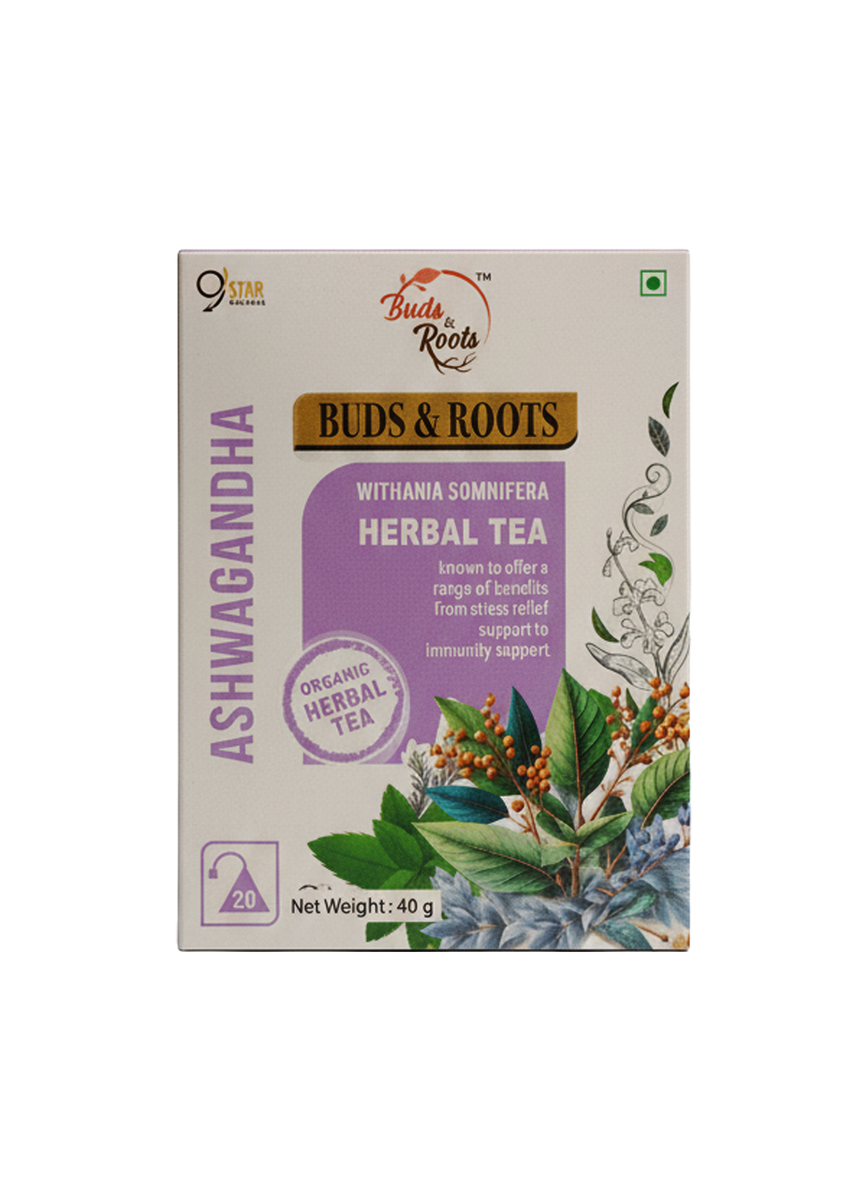 Ashwagandha Herbal Tea Buds & Roots 20 teabags