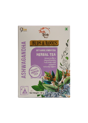 Ashwagandha Herbal Tea Buds & Roots 20 teabags