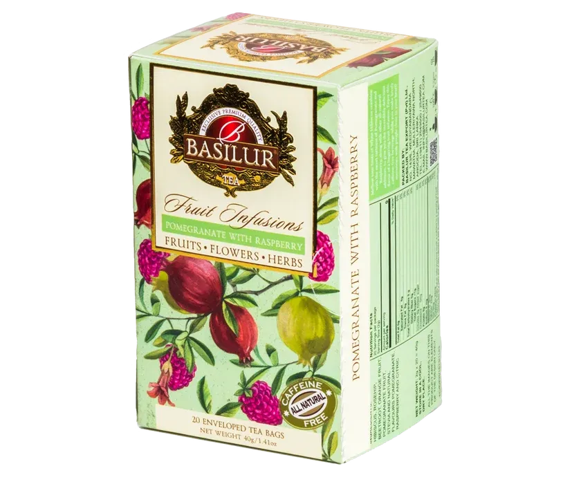 Pomegranate with Raspberry Basilur Teas 20 teabags