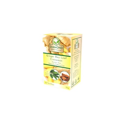Ginger Bay Leaf Cinnamon Tea Diamond Tea 20 teabags