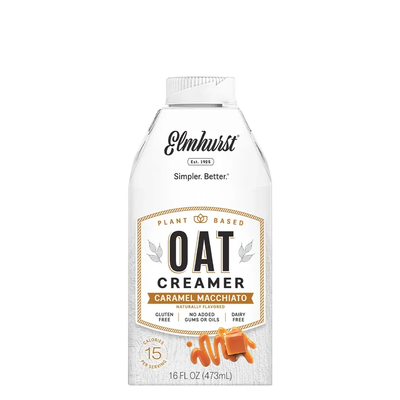 Caramel Macchiato Oat Creamer Elmhurst 16 fl oz
