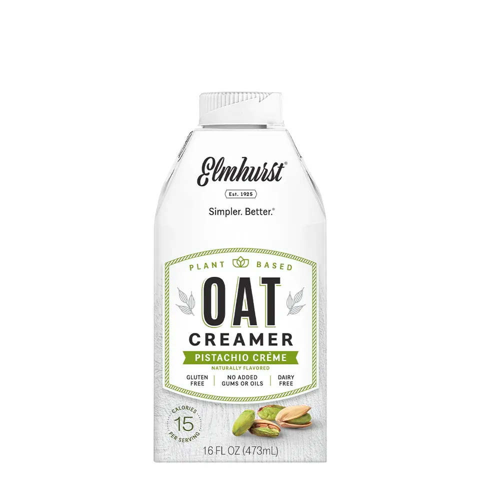 Pistachio Crème Oat Creamer Elmhurst 16 fl oz