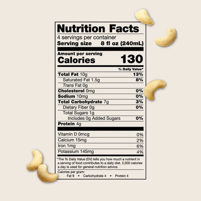 Unsweetened Cashew Milk Elmhurst 32 fl oz
