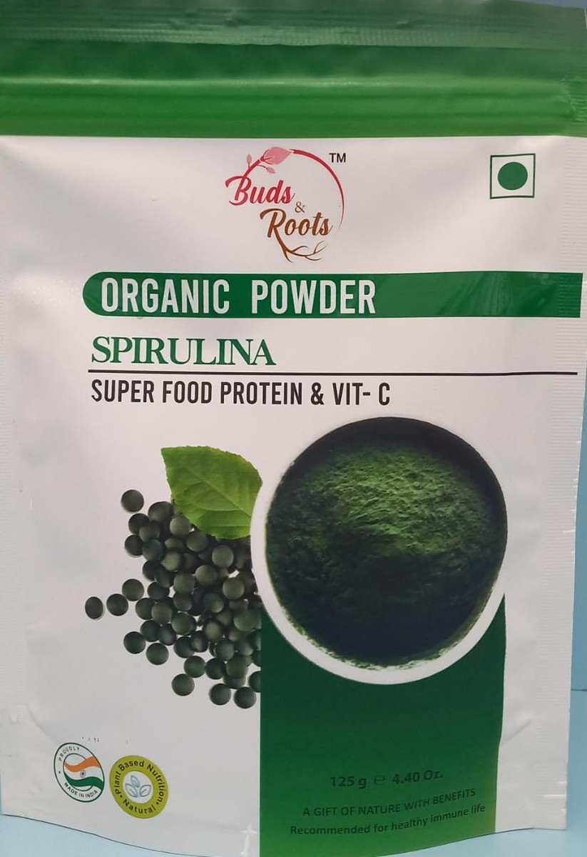 Spirulina Organic Powder Buds & Roots 125g